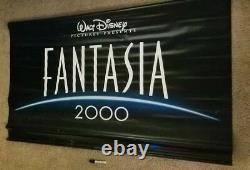 Disney Fantasia 2000 -Very Large Vintage Movie Theater Vinyl Double Side Banner