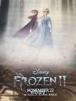 Disney Frozen 2 & Maleficient Mist 8ftx5ft Movie Theater Vinyl 2 Sided Authentic