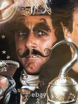 Disney Hook Signed Poster Artist Drew Struzan Peter Pan Spielbrg Prop Authentic