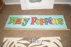 Disney Julie Andrews Mary Poppins 1964 Org Advertising 2 Piece 2-sided Vintage