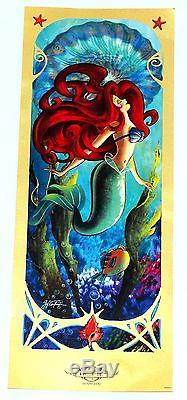Disney Little Mermaid Ariel ACME Shanghai Print Guy Vasilovich Large Litho Print