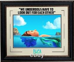 Disney Luca Movie Framed Quote 24x29 Gallery Frame