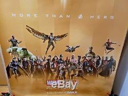 Disney Marvel 10th Anniversary (2018) IMAX 4 x 6 Bus Shelter Poster Cast