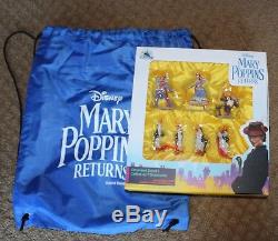 Disney Mary Poppins Returns Promo Limited Edition Holiday Ornaments Set Of 7 Bag