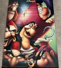 Disney Peter Pan 2002 Banner Movie Theater Return To Neverland RARE Double Sided
