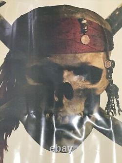 Disney Pirates Of The Caribbean Window Cling Movie Theater Advertisement RARE