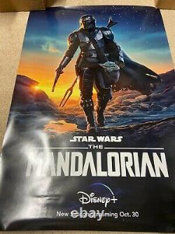 Disney Plus The Mandalorian 27x40 Double Sided DS Movie Poster Authentic
