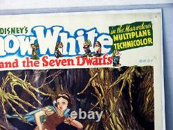 Disney Snow White and the Seven Dwarfs Original Lobby Card Rare! 14 x 10.75 In