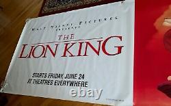 Disney THE LION KING Rare Original Vinyl Movie Theatre Lobby Banner 1994