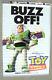 Disney Toy Story Rare 1995 Double Sided Vinyl Movie Banner Buzz & Slinky 4 X 6