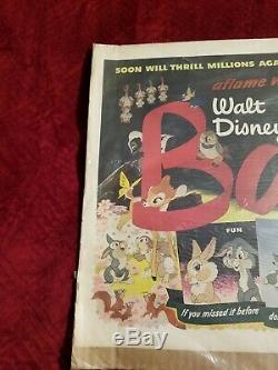 Disney Vintage Bambi Poster 1948