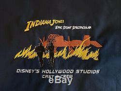 Disney World MGM Indiana Jones Stunt Spectacular CAST Crew Jacket 25th RARE