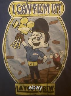 Disney Wreck It Ralph Cast Animation Layout Crew T-Shirt Fix It Felix Very Rare