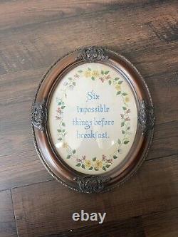 Disney's Alice Through The Looking Glass Six Impossible Things Framed Prop
