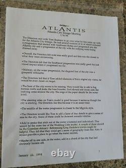 Disney's Atlantis The Lost Empire Original Hand Drawn Storyboards