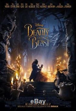 Disney's BEAUTY AND THE BEAST 2017 IMAX 2 Sided 4x6' US Bus Shelter Movie Poster