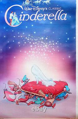 Disney's Cinderella Original Movie Poster Reissue-linen Backed