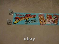 Disney's DuckTales Now On Video VHS Promo Store Display Banner Poster RARE