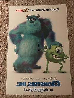 Disney's Monsters, Inc. Movie Poster Full Size 27 X 40 2 Sided Rolled