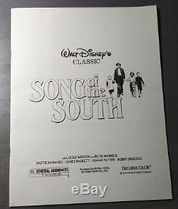 Disney's Song Of The South Complete Press Release, Book From 1946 Plus More L@@K