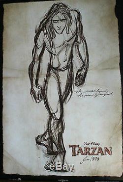 Disney's Tarzan Original Us Advance One Sheet Poster