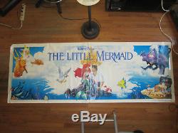 Disney's The Little Mermaid Movie Theater Banner, 8 feet x 3 feet, Mint