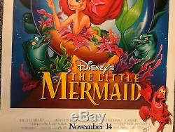 Disney's The Little Mermaid Original One Sheet Double Sided Movie Poster #013041