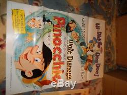 Disney's pinocchio authentic poster r62/1 27''x41''new condition1962 release
