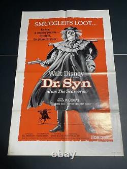 Dr Syn 1972 Original One Sheet Movie Poster Walt Disney The Scarecrow 27x41