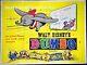 Dumbo Original Quad Movie Poster Early Rr Disney Animation Classic 1941