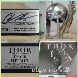 EFX Artist Proof Autographed Thor Helmet 11 LE Hemsworth Marvel Avengers