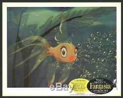 FANTASIA 9 Lobby Card Set (VeryFine+) 1963RR Walt Disney Movie Poster Art 4360