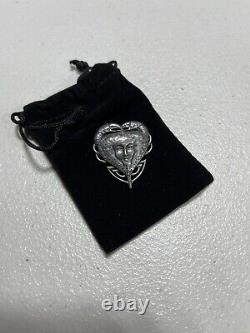 FAO SCHWARZ Tia Dalmas Heart Pendant Replica 925 Sterling Silver Extremely Rare