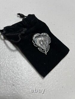FAO SCHWARZ Tia Dalmas Heart Pendant Replica 925 Sterling Silver Extremely Rare