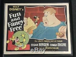 FUN AND FANCY FREE 1947 Original Lobby card DISNEY RKO Mickey Mouse High Grade