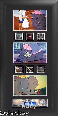 Film Cell Genuine 35mm Framed & Matted Walt Disney Dumbo Trio with6 Cells USFC5719
