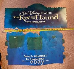Fox & The Hound STANDEE Disney Store Display cardboard movie poster promotional