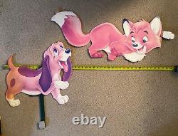 Fox & The Hound STANDEE Disney Store Display cardboard movie poster promotional