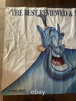 GIANT VTG Disney Aladdin Genie THEATER PROMO BANNER vinyl poster 10ft X 4ft RARE