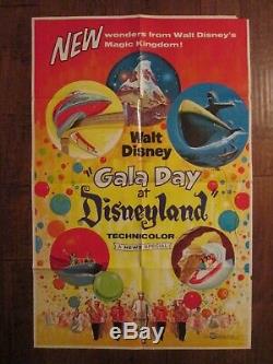 Gala Day At Disneyland Original 1960 Movie Poster Walt Disney