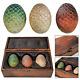 Game Of Thrones Dragon Egg Prop Replica Set In Wooden Box Presale
