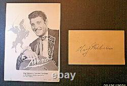 Guy Williamsas Zorro (zorro) Sign Autograph Card & Vintage Disney Promo Card