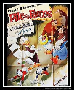 HEAD OR TRAIL Walt Disney 4x6 ft Vintage French Grande Movie Poster 1964