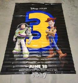 HUGE Toy Story 3 Promotional Movie Theater Vinyl Banner Woody Buzz Disney Pixar