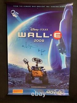 Hand Signed WALL-E Australian One Sheet Movie Poster Walt Disney Pixar animation