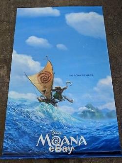 Huge 8x5 Foot 2 Sided Disney/Marvel Moana & Dr Strange Vinyl Movie Poster RARE