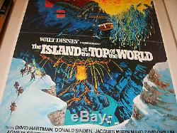 ISLAND AT THE TOP OF THE WORLD 1974 DISNEY ORIGINAL 27x41 MOVIE POSTER (468)