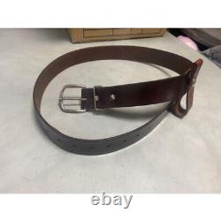 Indiana Jones Belt with Whip Holder Genuine Leather Belt Hole 97/107cm