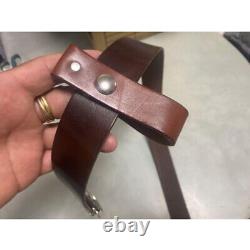Indiana Jones Belt with Whip Holder Genuine Leather Belt Hole 97/107cm