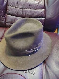 Indiana Jones Fedora Hat Disney 100% Wool Movie Replica Size XXL